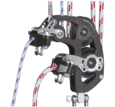 [AN-992.602] Antal Mainsheet Double Block with Double Cam Cleat, for F4/8