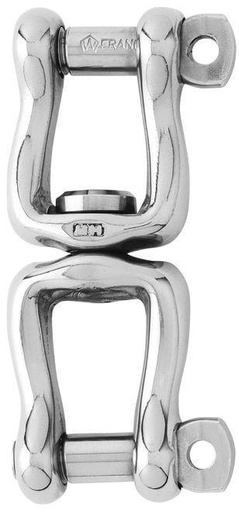 [WI-2463] Wichard Giratorio Doble horquilla con pasador autoblocante - Longitud: 80 mm