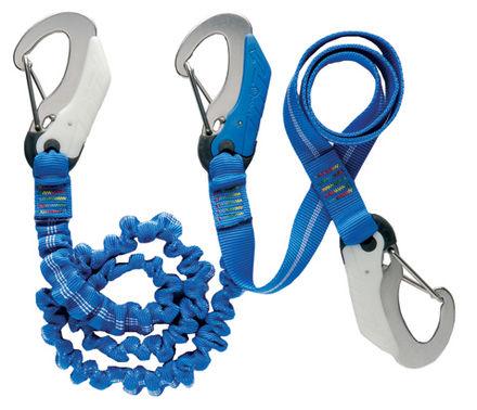 [WI-7006] Wichard Tether elastico - 2M + 1M linea fissa - 3 ganci di sicurezza a doppia azione