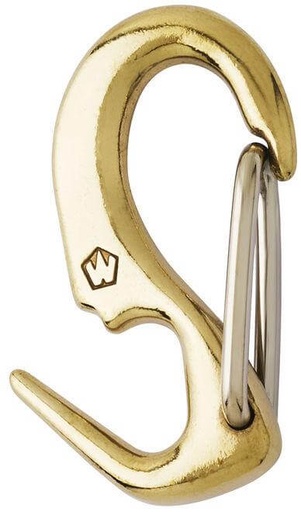 [WI-72486] Wichard Moschettone per vela in ottone a una mano - Lunghezza: 50 mm