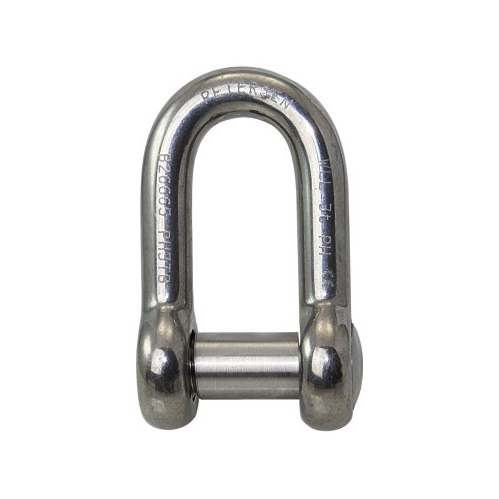 [P-PH3TB] Petersen hochfester Edelstahl D-Schäkel - 3T, 16mm, Typ B
