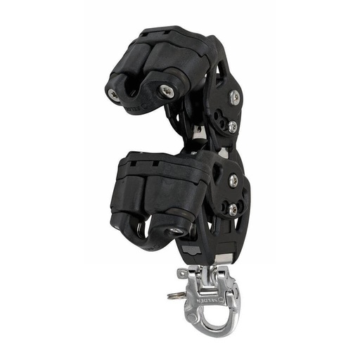 [SE-405-001-40R] Selden Gleitlager-Doppel-Klemmblock für Endlos-Reffleine bis 10mm