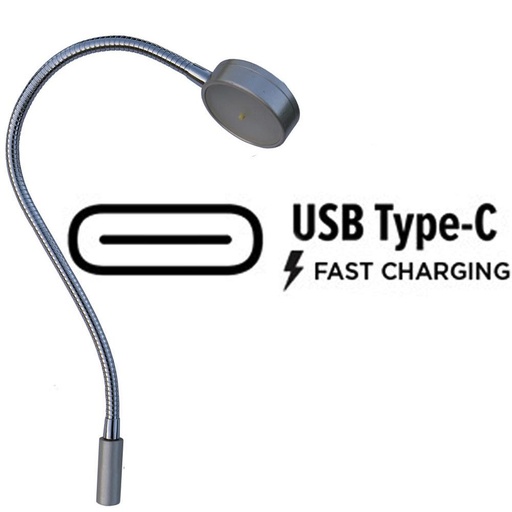 Mantagua GLENAN Lámpara de mesa de cartas - Montaje vertical, USB-C