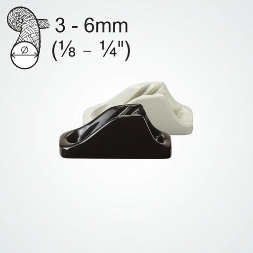 Clamcleat CL204 Mini Nylon-Klemme für 3-6mm Leinen