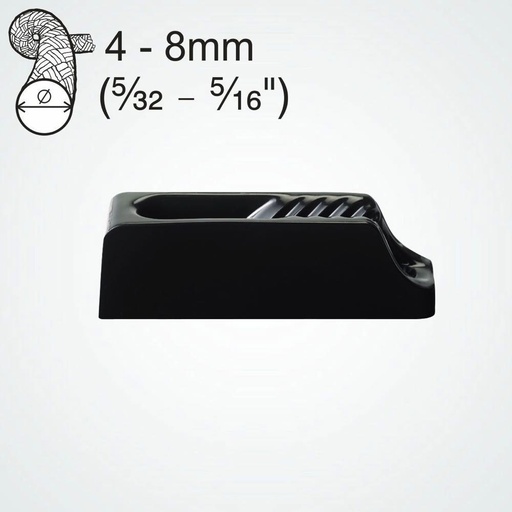 [CC-CL231] Clamcleat CL231 Midi Nylon-Klemme mit integrierter Leitöse für 4-8mm Leinen