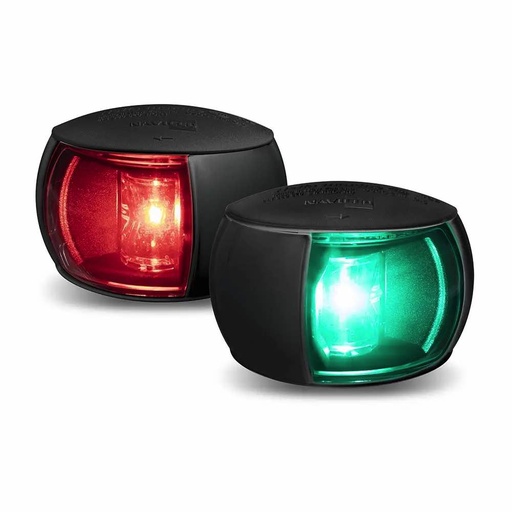 HELLA NaviLED Compact 2NM Port and Starboard Navigation Light (Pair) - Coloured Lens, 0.12m cable