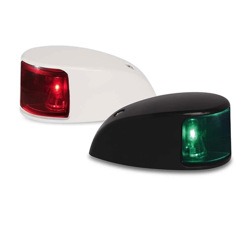 HELLA NaviLED Deck Mount 2NM Backbord- und Steuerbord-Navigationslicht (Paar) - Farbige Linse