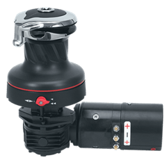 [H-40RWA24H] Harken 40 Eléctrico 2 velocidades (Horizontal) 24V Winche Radial Rewind de aluminio (Manual 2 velocidades)