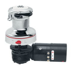 [H-46RWCW24H] Harken 46 2-Speed Elettrico (Orizzontale) 24V Verricello Radial Rewind Bianco (Manuale 2 velocità)