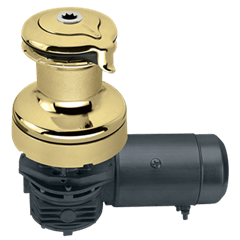 [H-60.3STEBBB12H] Harken 60 3 vitesses électrique (horizontal) 12V Winch Radial en bronze poli (manuel 3 vitesses)