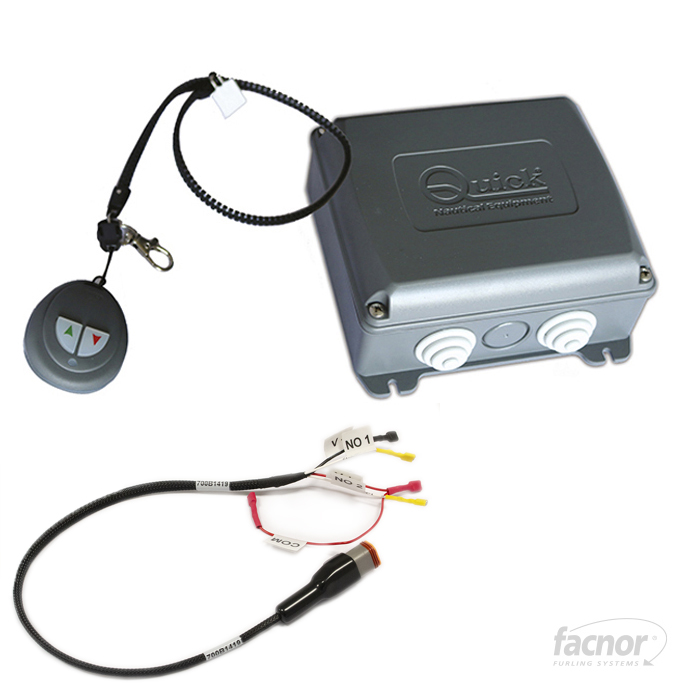 [F-56012000300] Facnor Funksteuerung für EC/EF+/FXe elektrische Rollanlage (Taschensender/Empfänger/Kabel)