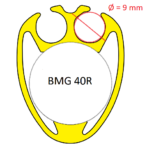 [B-901103115] Bamar Profilsektion BMG40R - 1.5m