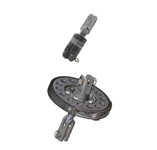 [F-FLT5000-08+] Facnor FLT 5T kit enrouleur - Tambour, émerillon + chapes, 7/8mm