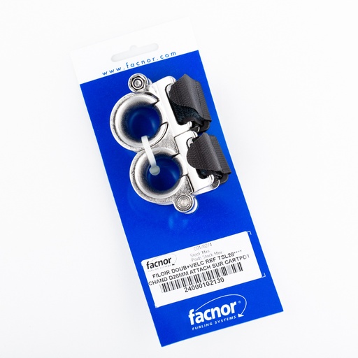 [F-DLEAD-28] Facnor Passacavo doppio su candeliere, 28mm