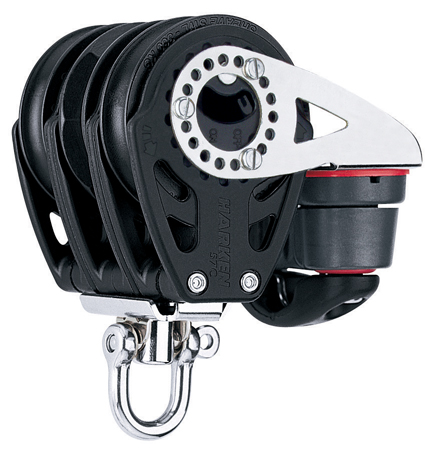 [H-2140] Harken 57mm Triple Carbo Ratschenblock mit Klemme