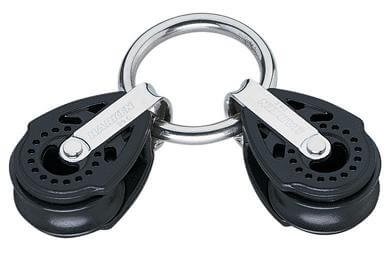 [H-371] Harken 29mm Bloque Carbo Air - Conjunto de bloque de escota de puño de escota