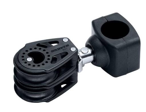 [H-7405] Harken Bloque Carbo 40mm - Montaje en candelero, doble