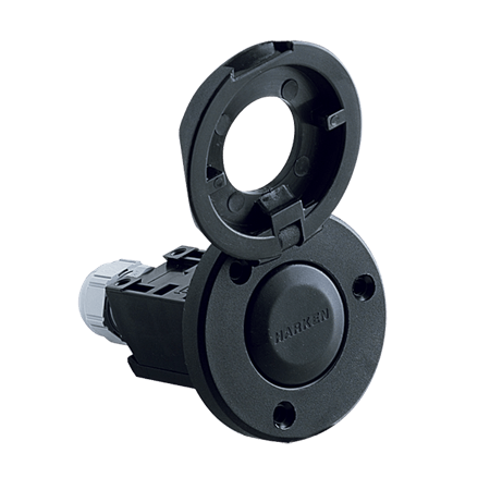 [H-BRS102/P] Harken Black Waterproof Electronic Switch — Single-Function, Guard Top