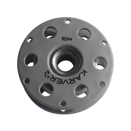 [KA-KB-PF190030 [GRISE]] Karver KB6 Motón con rodamiento de rodillos - Gris