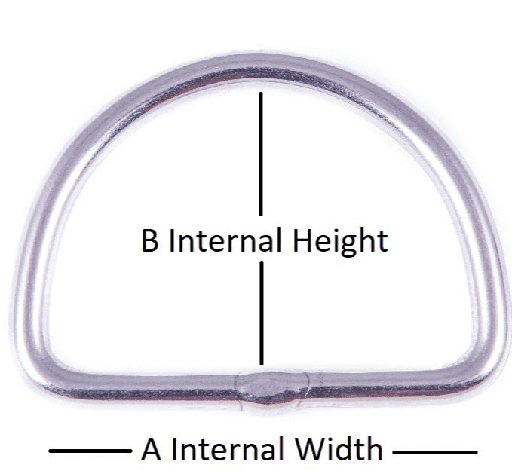 [SU-17.45] 'D' Anello 40mm x 25mm x 5mm